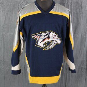 Nashville Predators Jersey (VTG) - Original Away Jersey by Starter - Mens Medium